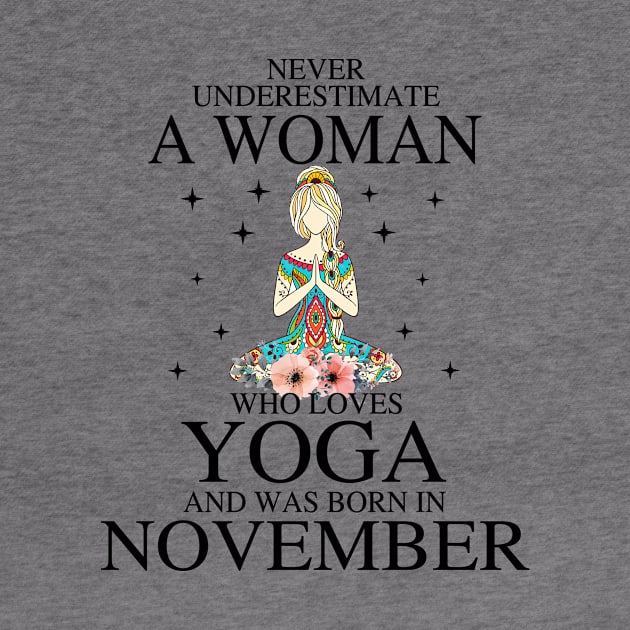 A Woman Who Loves Yoga And Was Born In November by Vladis